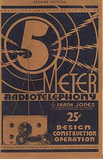 Jones - 5 Meter Radiotelephony